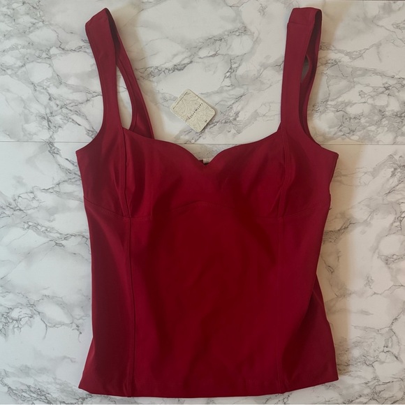 NWT Free People Somewhere Sometime Cami Tank Red Apple Intimately - Picture 2 of 7